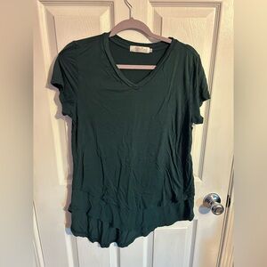Dark Green Medium Latched Mama Nursing Tee